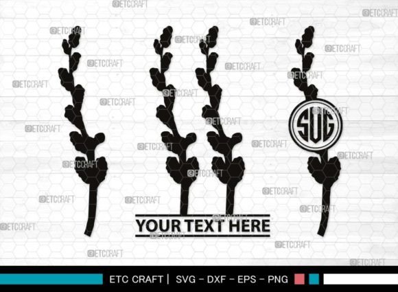 Download Pussy Willow Monogram, Spring Nature Svg - Monogram Collection
