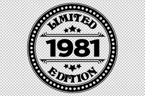 Download Limited Edition 1981 SVG EPS PNG - 1981 Collection