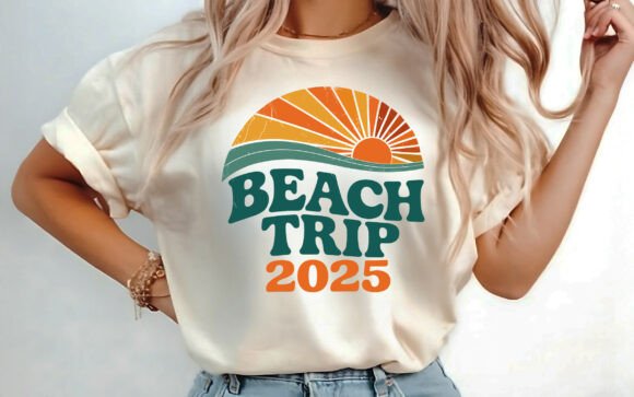 Download Retro Beach Trip 2025 Summer Shirt SVG - Summer shirt svg Collection