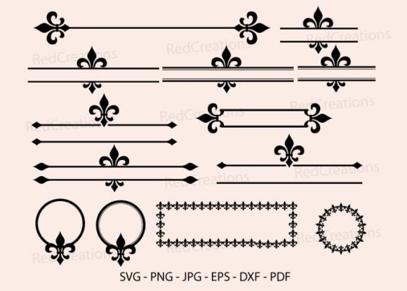 Download Fleur De Lis Svg, Monogram Frame, Border - Monogram Collection