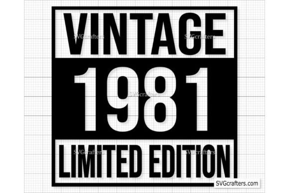 Download Vintage 1981 Svg Png, 41st Birthday Svg - 1981 Collection